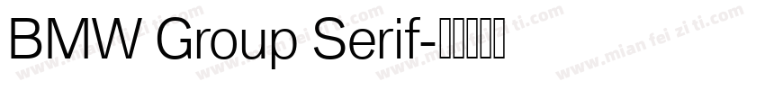BMW Group Serif字体转换